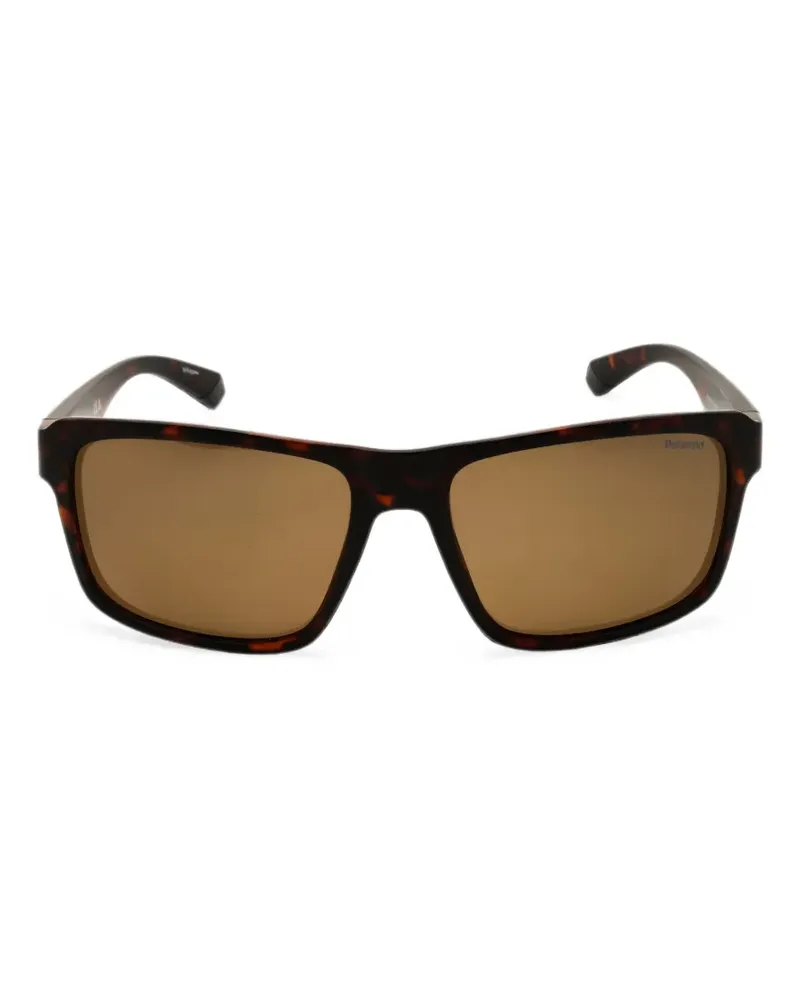 Polaroid rectangle-frame sunglasses - Braun Braun