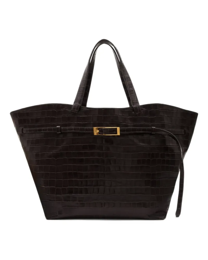 Anine Bing Elly Tote Bag mit Prägung - Braun Braun
