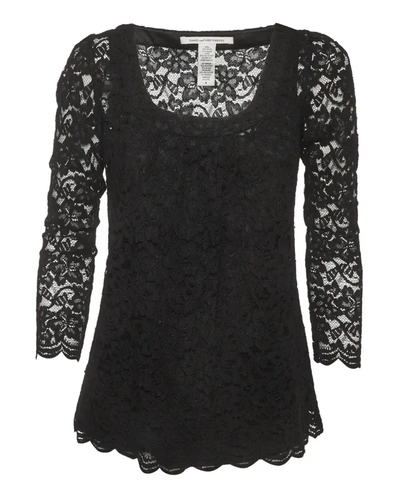 Diane von Furstenberg Hasina lace blouse - Schwarz Schwarz