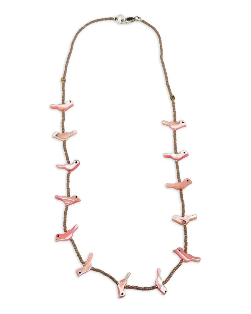 Madison Halskette mit Perlmutt - Rosa Rosa