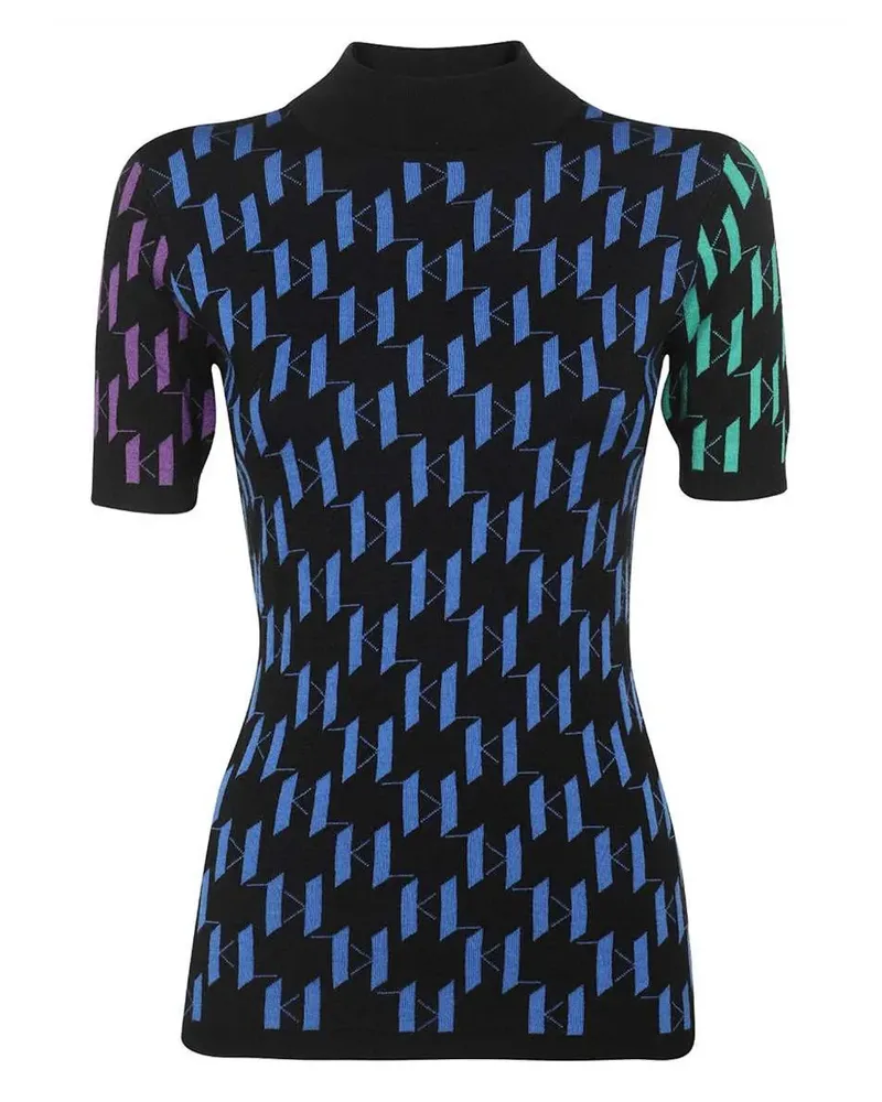 Karl Lagerfeld Oberteil aus Baumwolle - Schwarz Schwarz