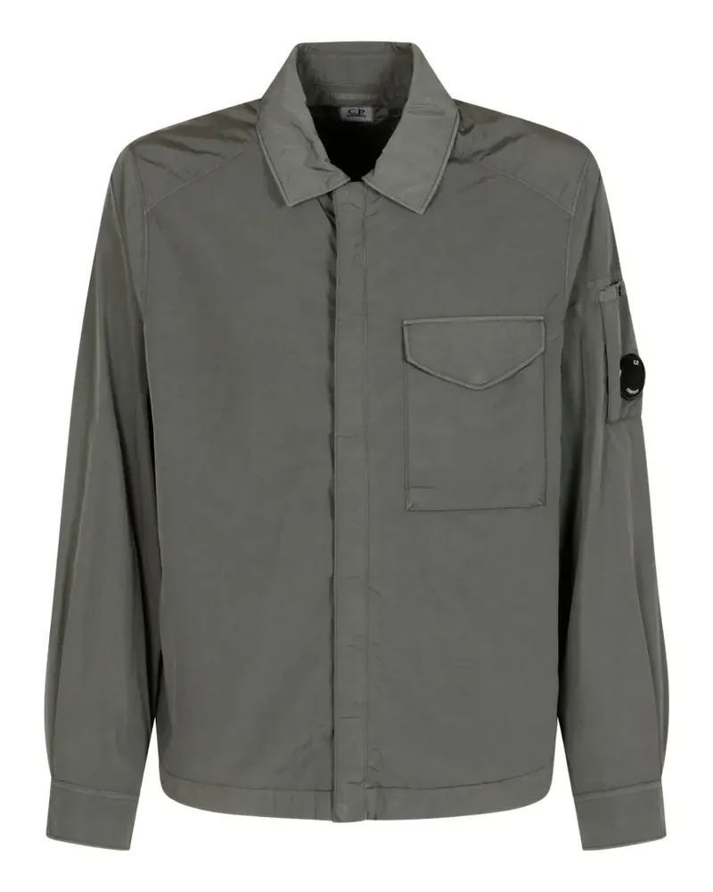 C.P. Company Langärmeliges Hemd mit Brusttasche - Grau Grau