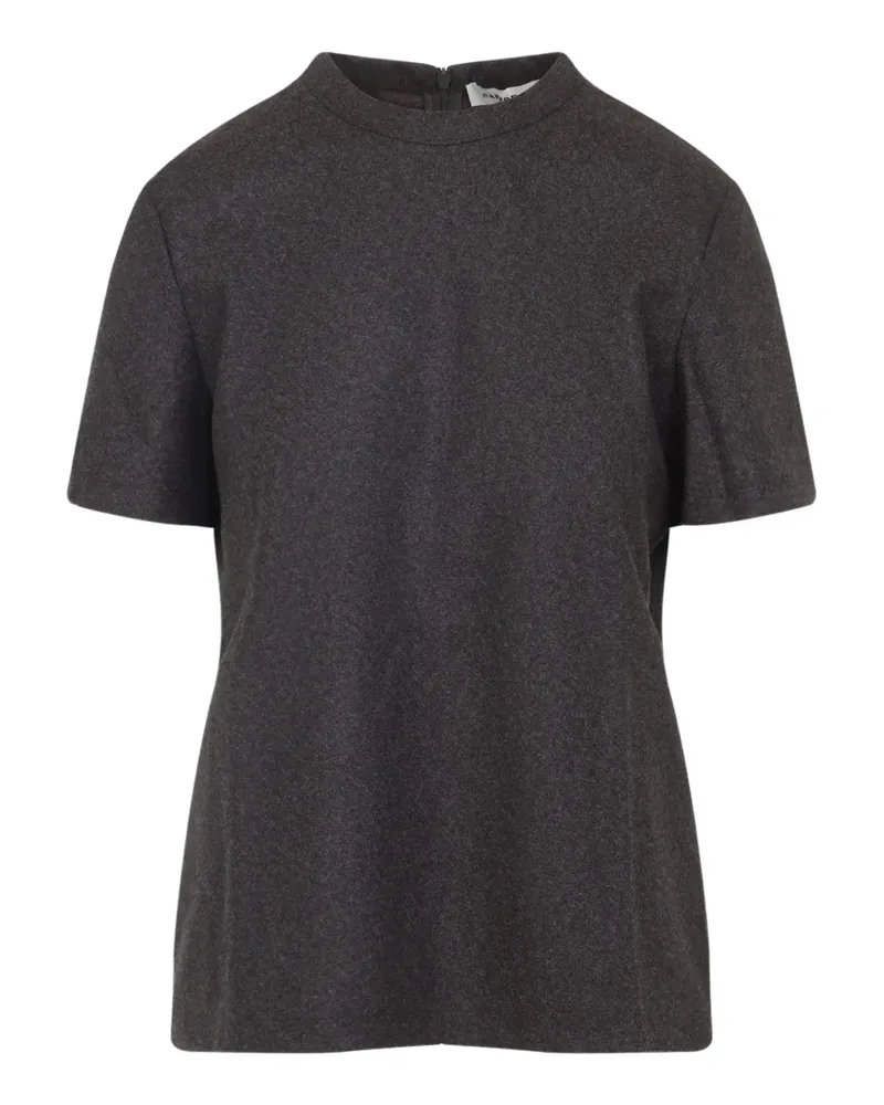 Carven T-Shirt mit Stehkragen - Grau Grau