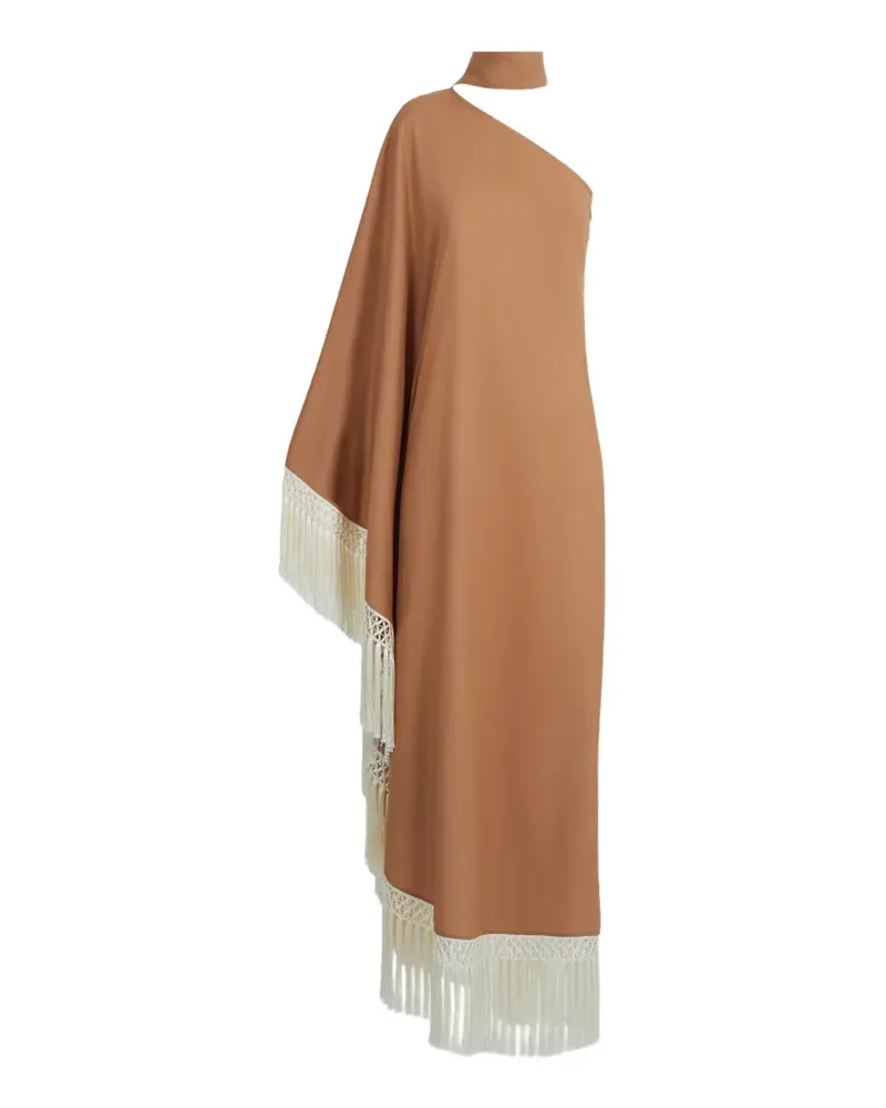 Taller Marmo Andes fringe-trimmed maxi dress - Braun Braun