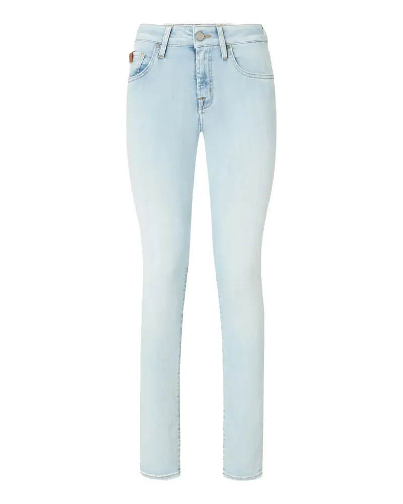 Jacob Cohën logo-patch skinny jeans - Blau Blau