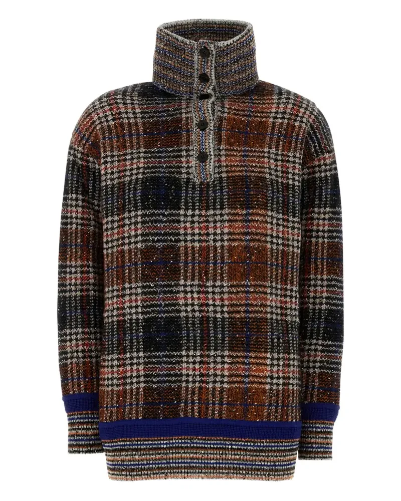 Missoni plaid high-neck sweater - Braun Braun
