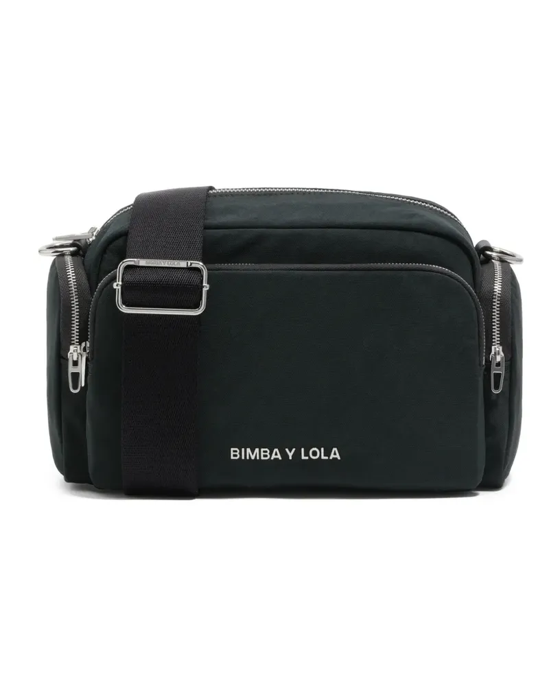 BIMBA Y LOLA Schultertasche mit Logo - Schwarz Schwarz
