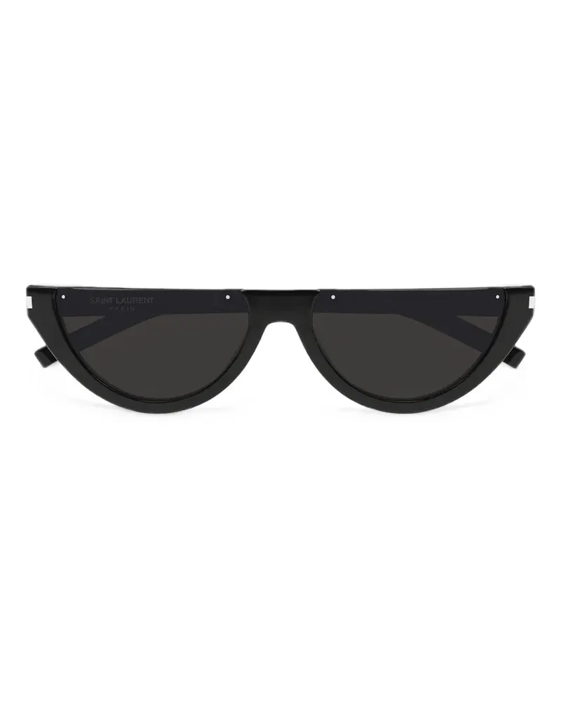Saint Laurent Half Moon Sonnenbrille - Schwarz Schwarz