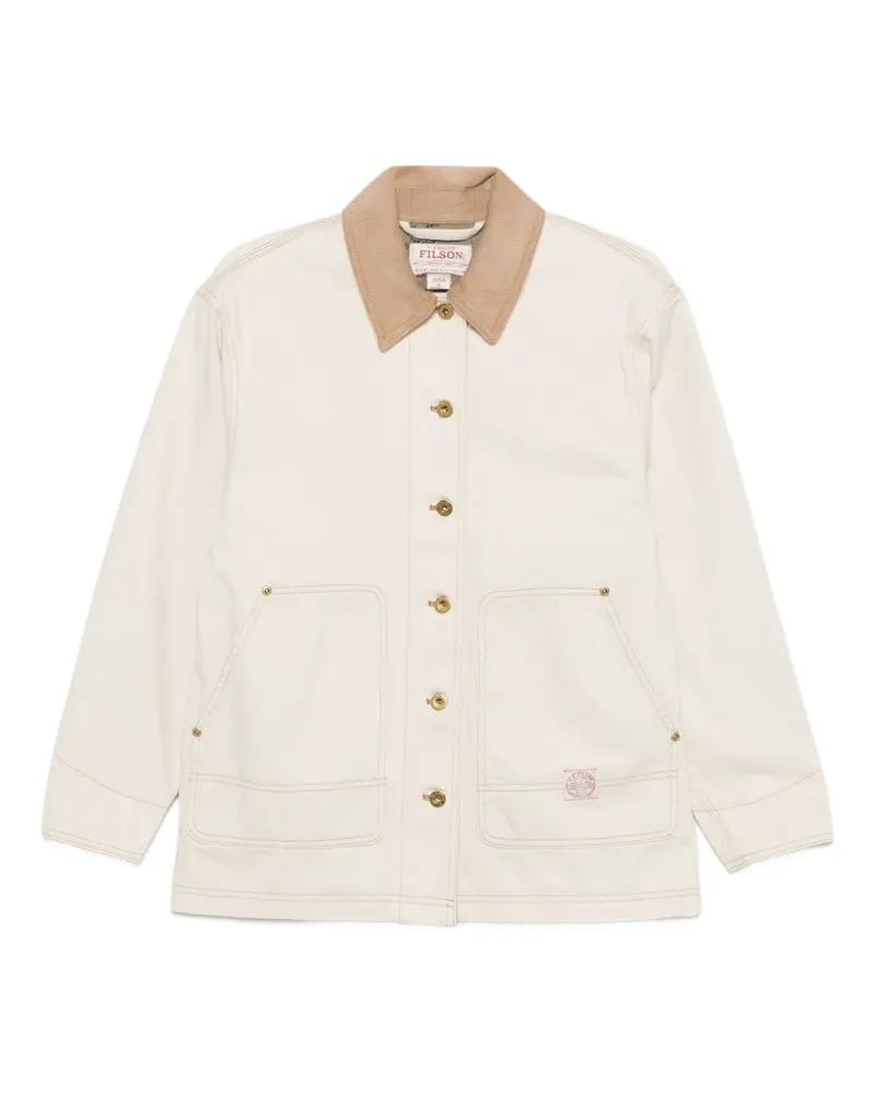 Filson contrast-collar patch-pocket jacket - Nude Nude