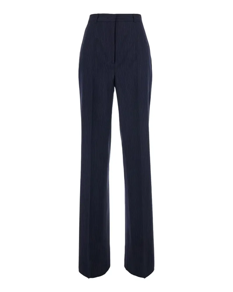 Max Mara Hose mit Nadelstreifen - Blau Blau