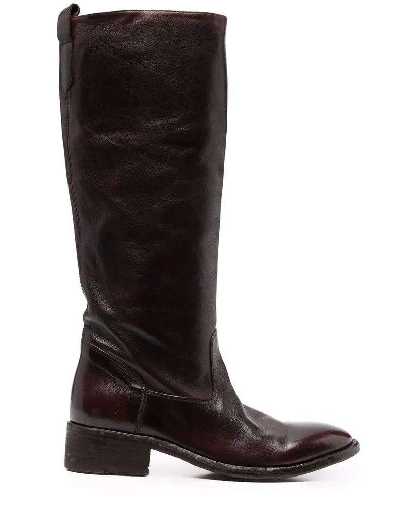 Officine Creative Italia Kniehohe Lederstiefel - Braun Braun