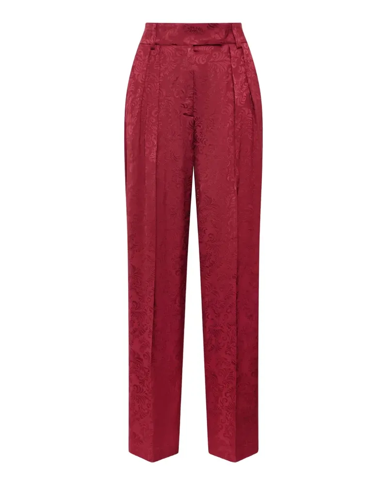 Maliparmi damask-jacquard trousers - Rot Rot