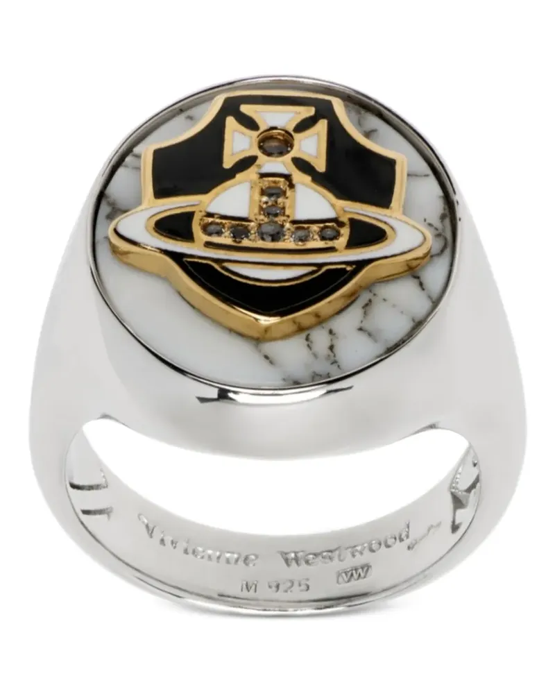 Vivienne Westwood Camino Orb-plaque ring - Silber Silber