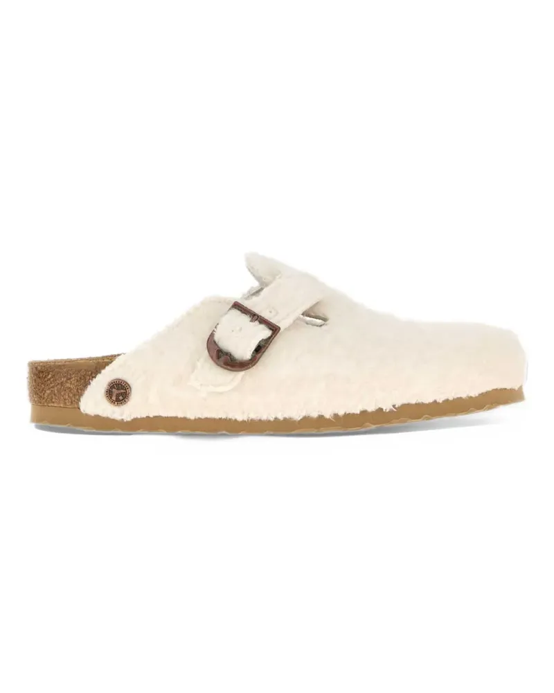 Birkenstock Boston Wooly Moon buckle - Nude Nude
