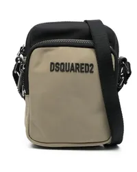 Dsquared2 Schultertasche mit Logo-Schild Nude