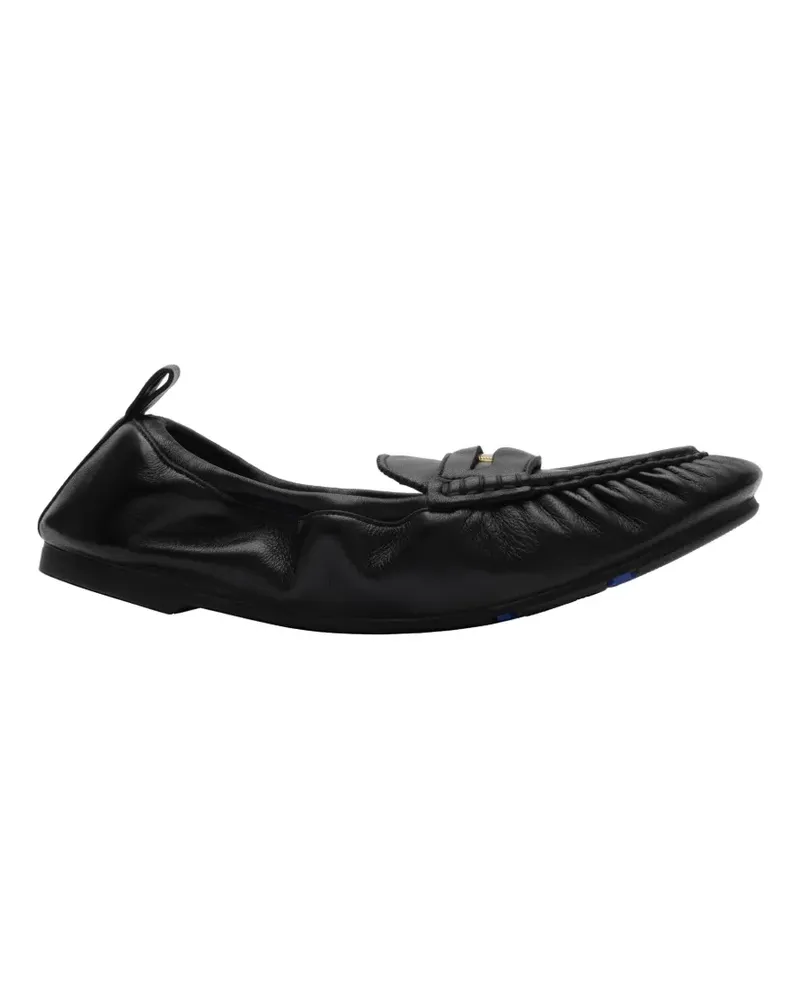 Burberry leather fawn loafers - Schwarz Schwarz