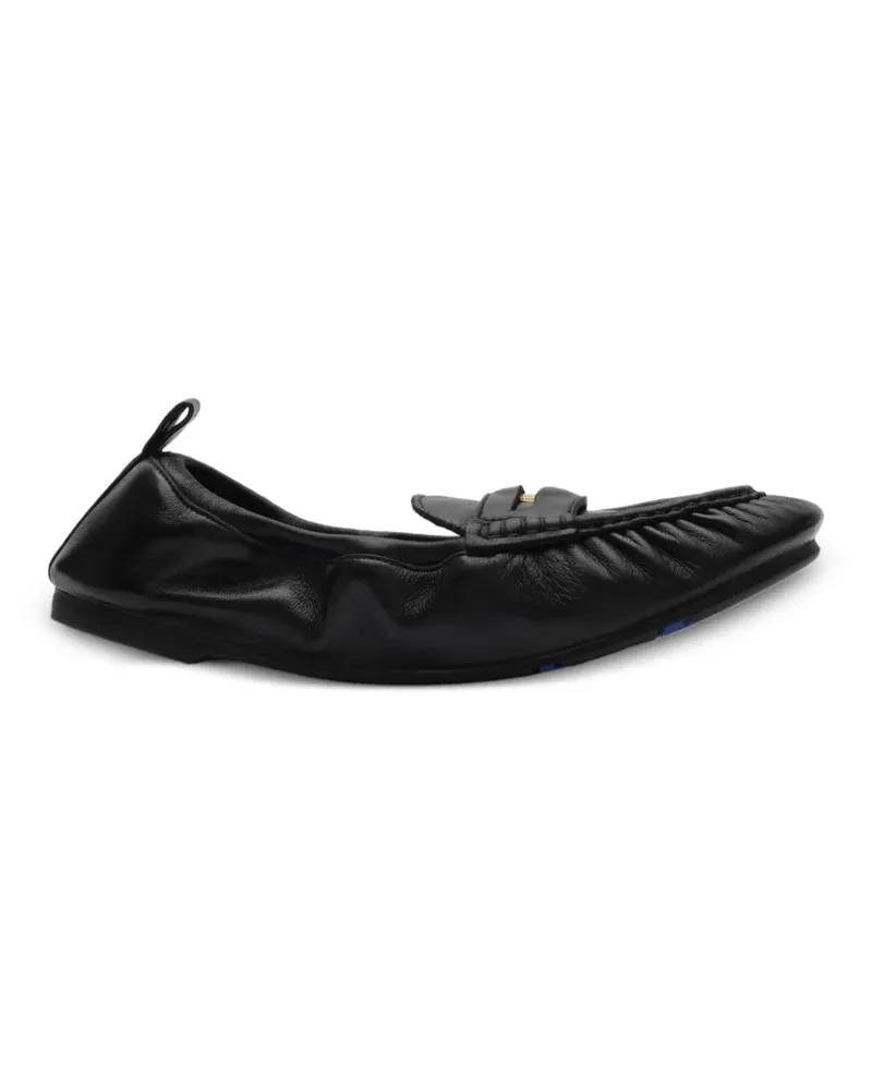 Burberry leather fawn loafers - Schwarz Schwarz