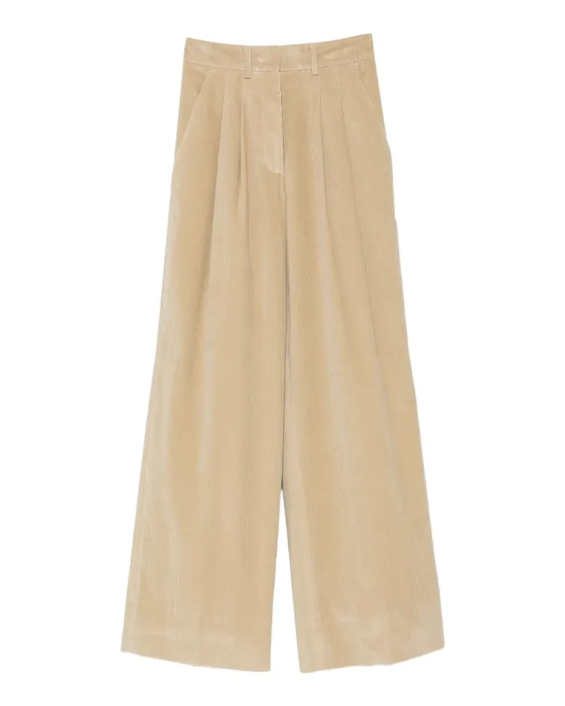 PT TORINO pleated corduroy trousers - Nude Nude