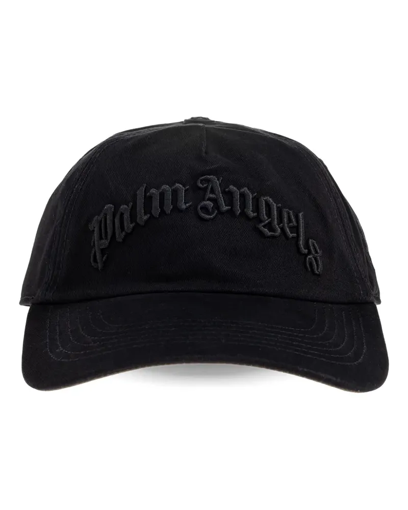 Palm Angels Baseballkappe mit Logo-Stickerei - Schwarz Schwarz