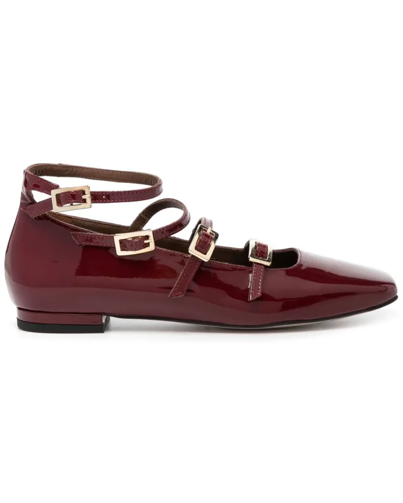 Alohas Luke Ballerinas mit Riemen Rot