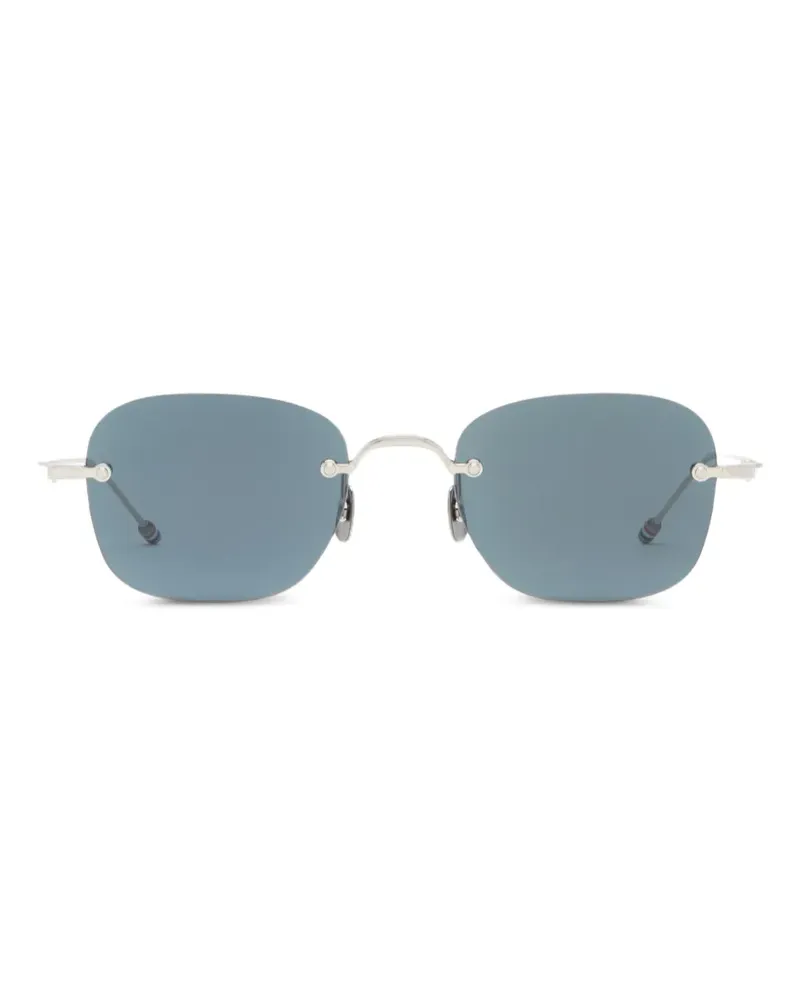 Thom Browne rimless rectangular sunglasses - Silber Silber