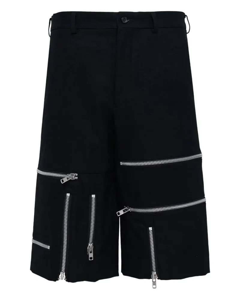 Comme des Garçons zip details shorts - Schwarz Schwarz