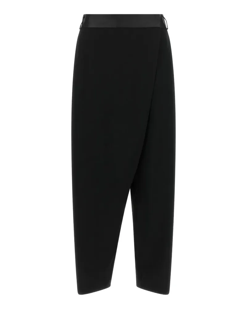 Alberto Biani Asymmetrische Tapered-Hose - Schwarz Schwarz