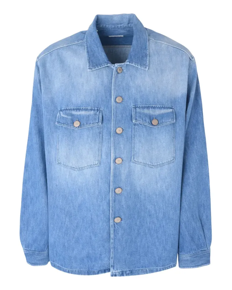Alessandro Gherardi stone-wash denim shirt - Blau Blau