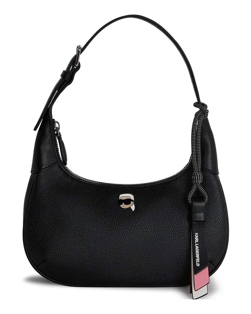 Karl Lagerfeld Lockere Ikon Pin Schultertasche - Schwarz Schwarz