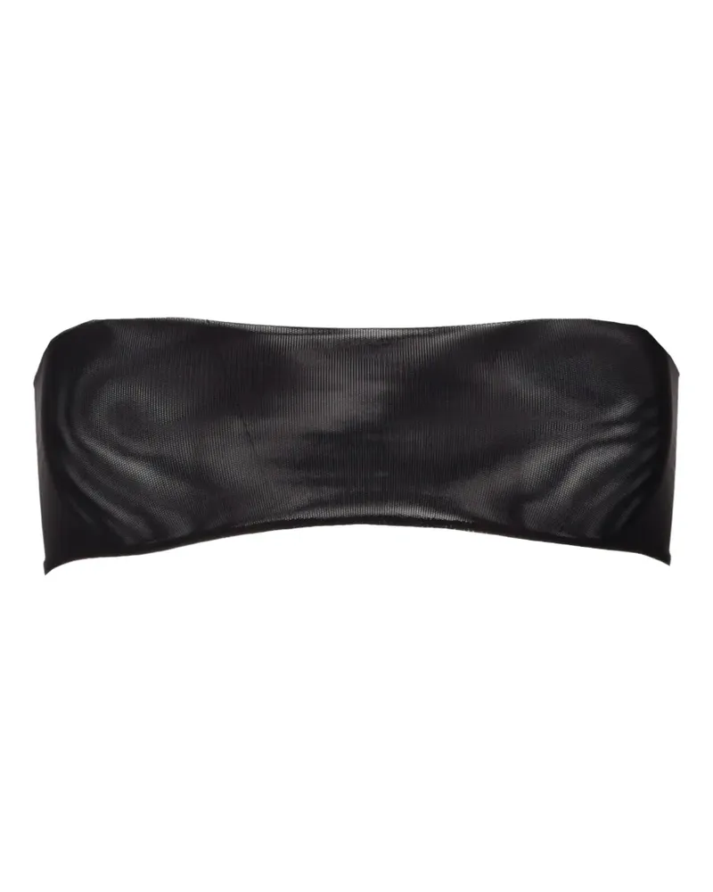 Rick Owens semi-sheer bandeau top - Schwarz Schwarz