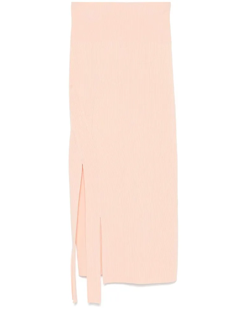 Victoria Beckham Gerippter Maxirock - Rosa Rosa