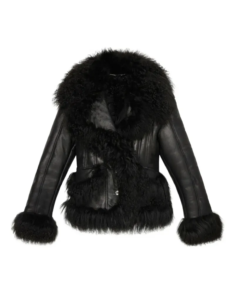 Blumarine Jacke mit Druckknöpfen - Schwarz Schwarz