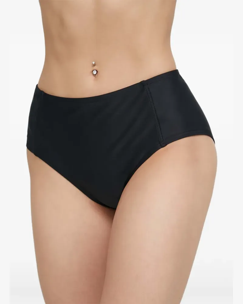 DKNY Hoch geschnittenes Bikinihöschen - Schwarz Schwarz