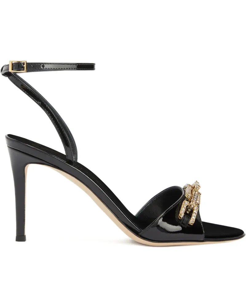 Giuseppe Zanotti Evry Sandalen mit Kristallen - Schwarz Schwarz