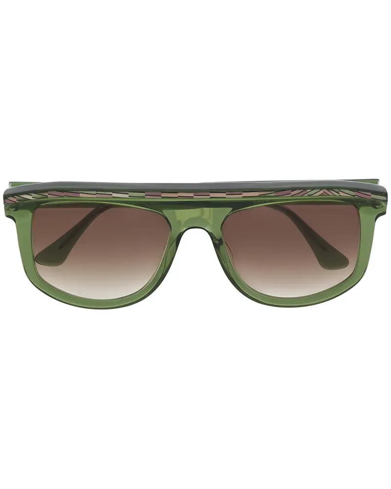 Thierry Lasry Sonnenbrille mit Oversized-Gestell - Grün Grün