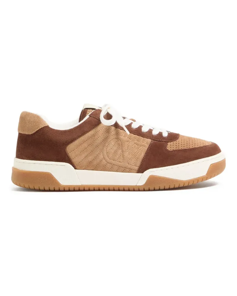 Valentino Garavani Sparry Sneakers aus Split-Leder - Braun Braun