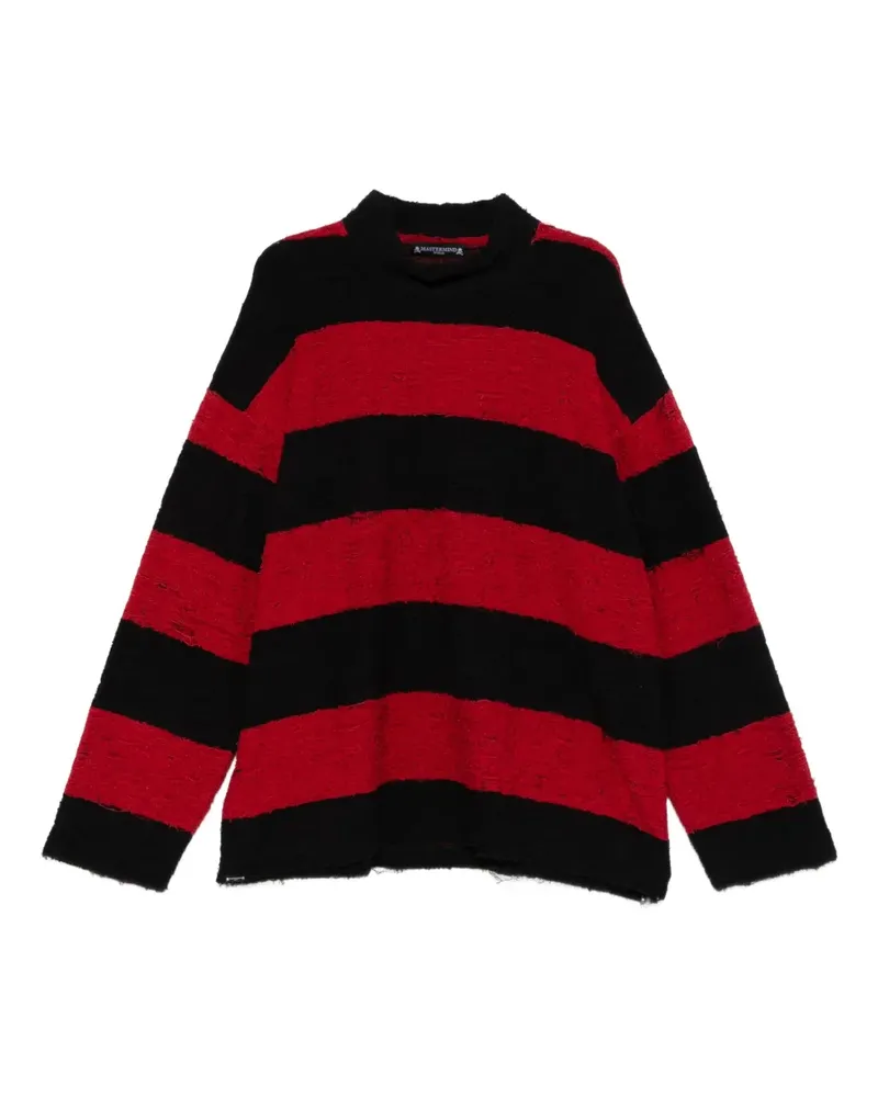 Mastermind Japan Gestreiftes T-Shirt - Schwarz Schwarz