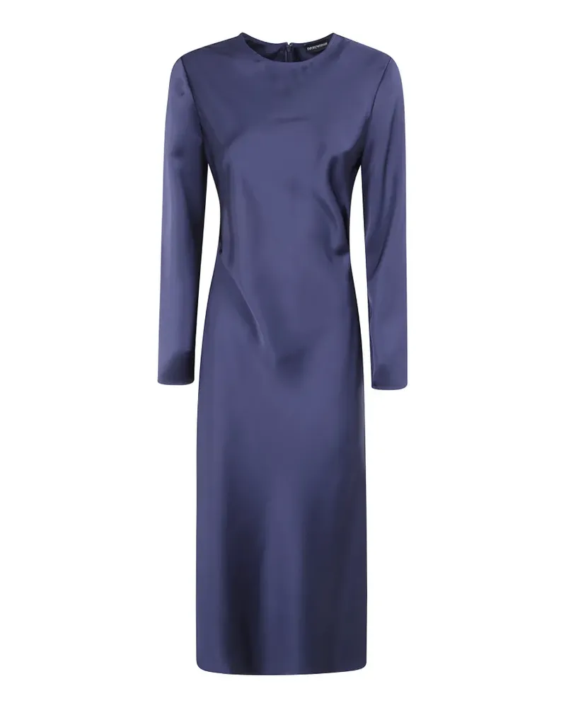 Emporio Armani Langärmeliges Maxikleid - Blau Blau