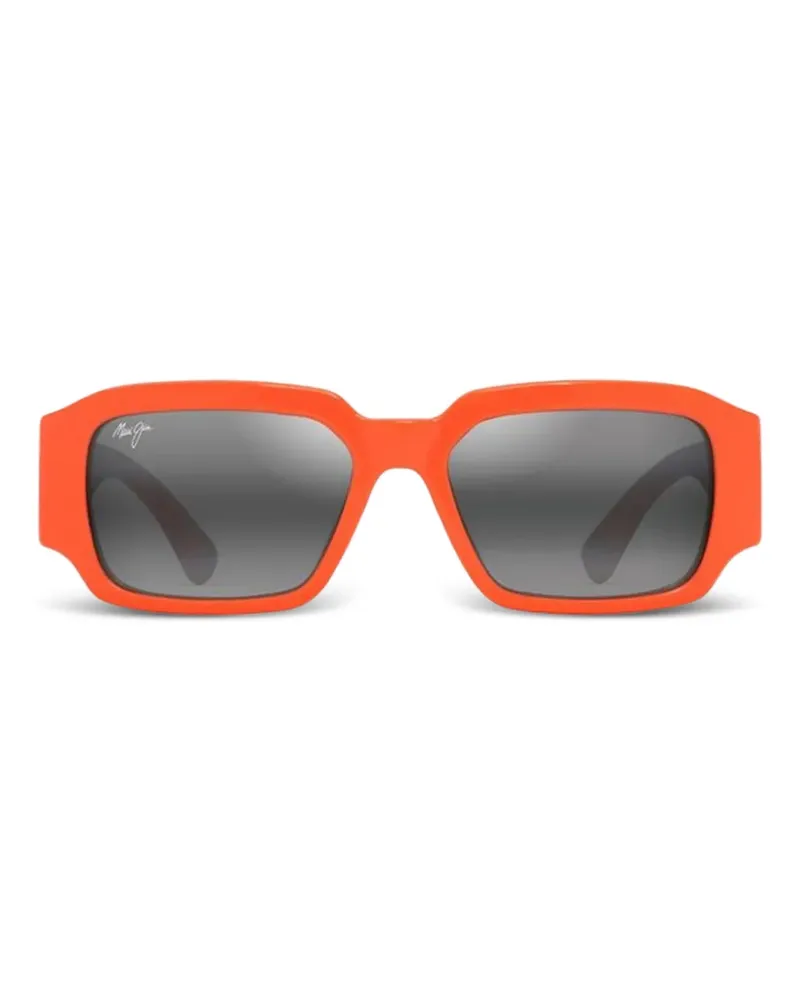 Maui Jim Kūpale Sonnenbrille mit eckigem Gestell - Orange Orange