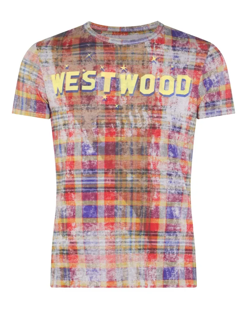 Vivienne Westwood Kariertes Westwood T-Shirt - Gelb Gelb