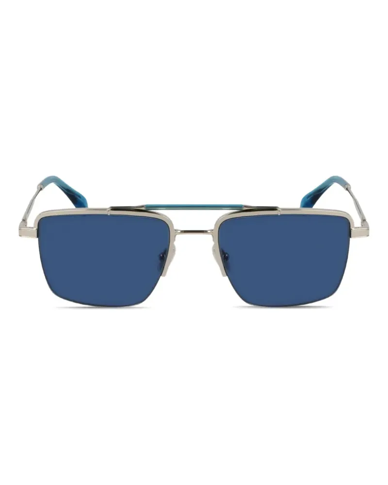 Paul Smith Landor Sonnenbrille mit eckigem Gestell - Silber Silber