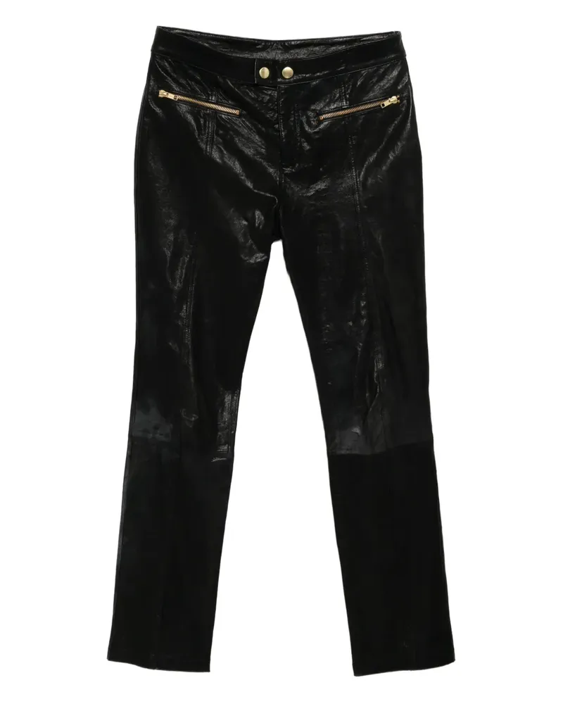 Cynthia Rowley Lola Lederhose - Schwarz Schwarz