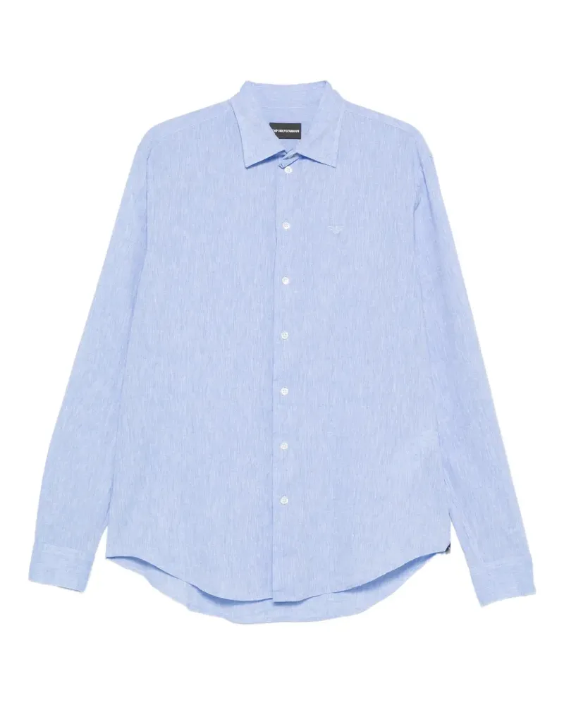 Emporio Armani Klassisches Hemd - Blau Blau