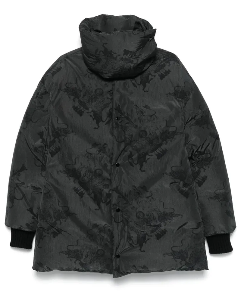 Fabiana Filippi Mantel mit grafischem Print - Schwarz Schwarz