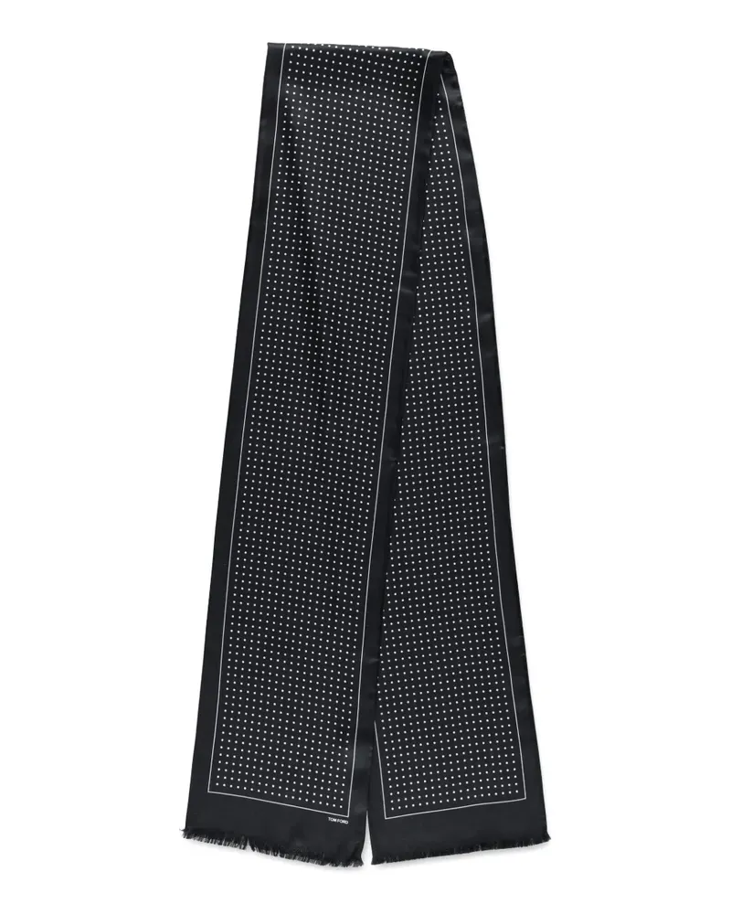 Tom Ford polka-dot scarf - Schwarz Schwarz