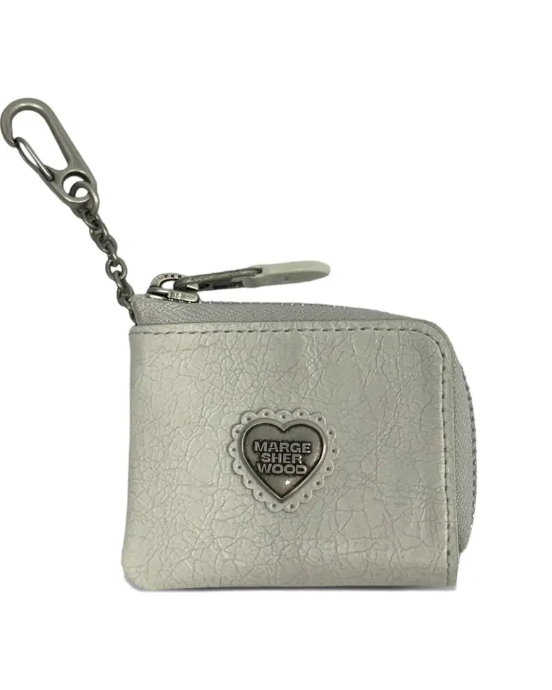 Marge Sherwood x Peanuts Mini-Portemonnaie mit Herzmotiv - Grau Grau