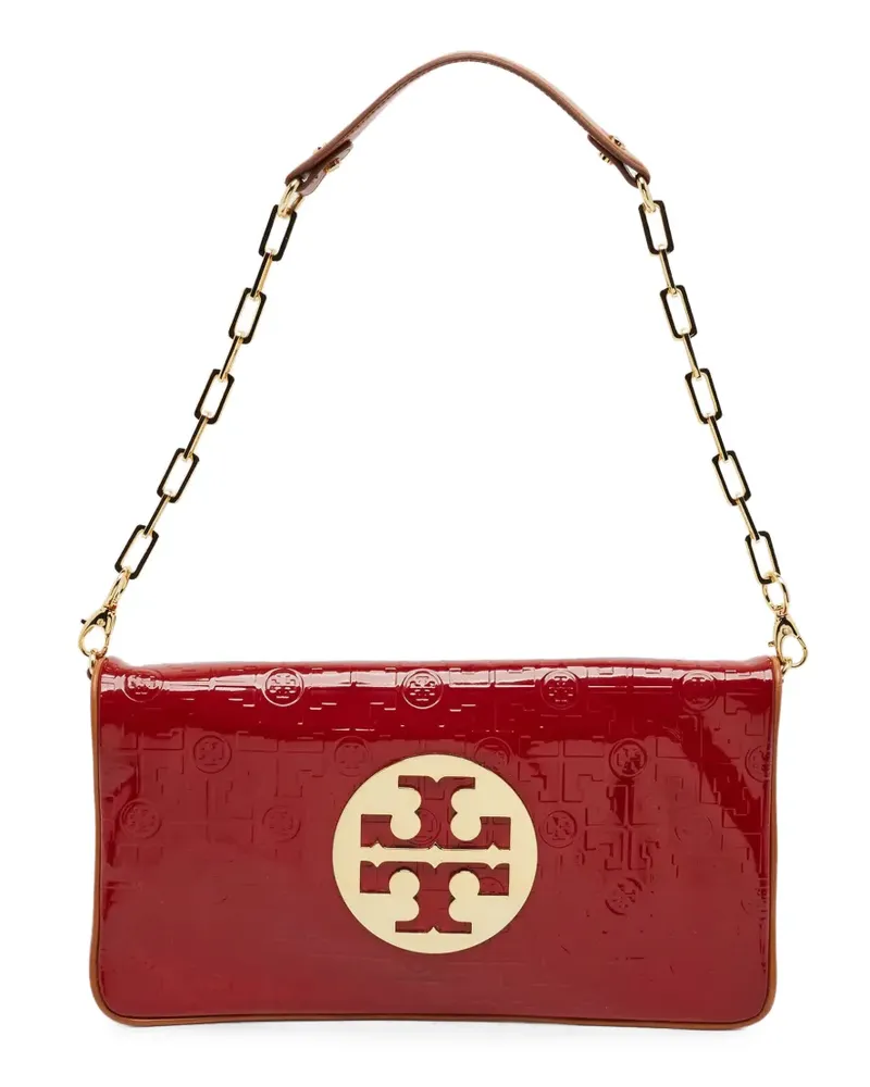 Tory Burch Reva Schultertasche mit Monogramm - Rot Rot