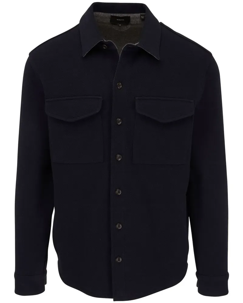 Vince Gewebte Hemdjacke - Blau Blau