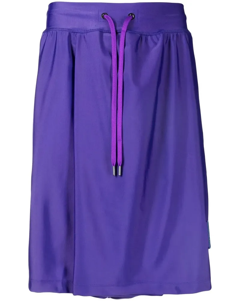 Fumito Ganryu Joggingshorts mit Logo-Patch - Violett Violett