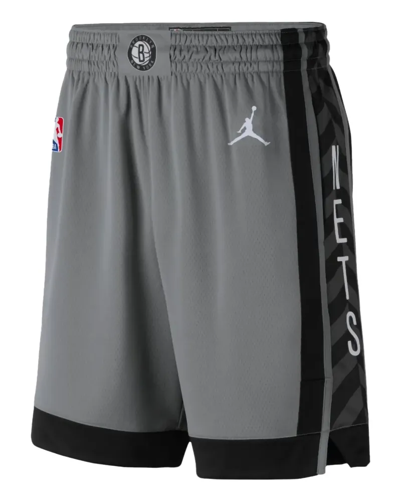 Jordan Brooklyn Nets "NBA Edition - Grey" Shorts - Grau Grau